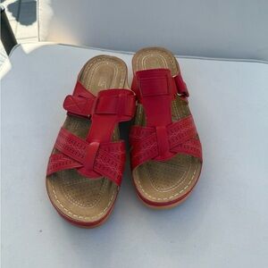 Shibever Red Women's Sandals